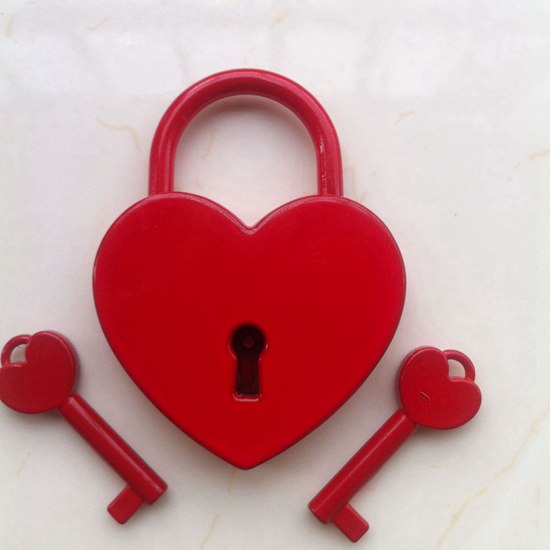 Heart Shape Lock With Key