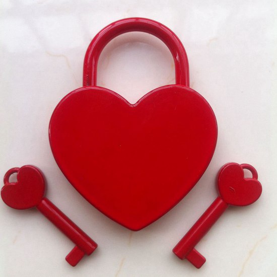 Heart Shape Lock With Key